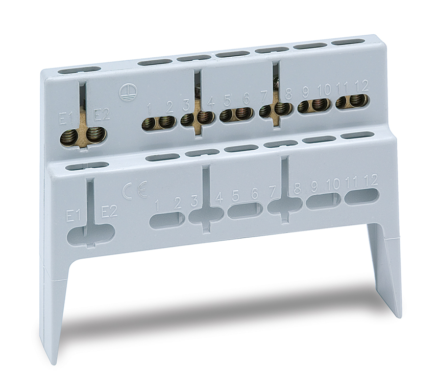 Support with 1 RG-12 power strip