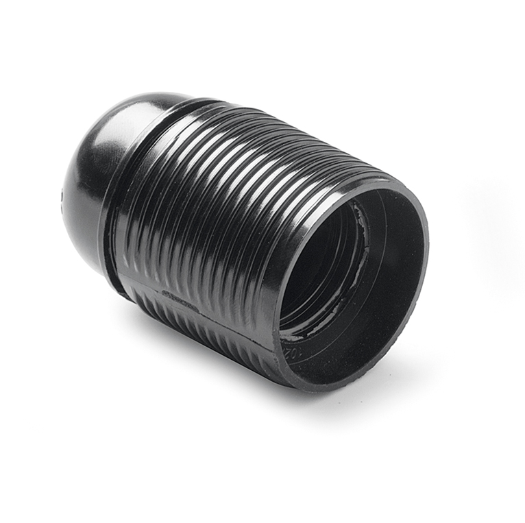 Porta-lâmpadas roscado de baquelite E-27