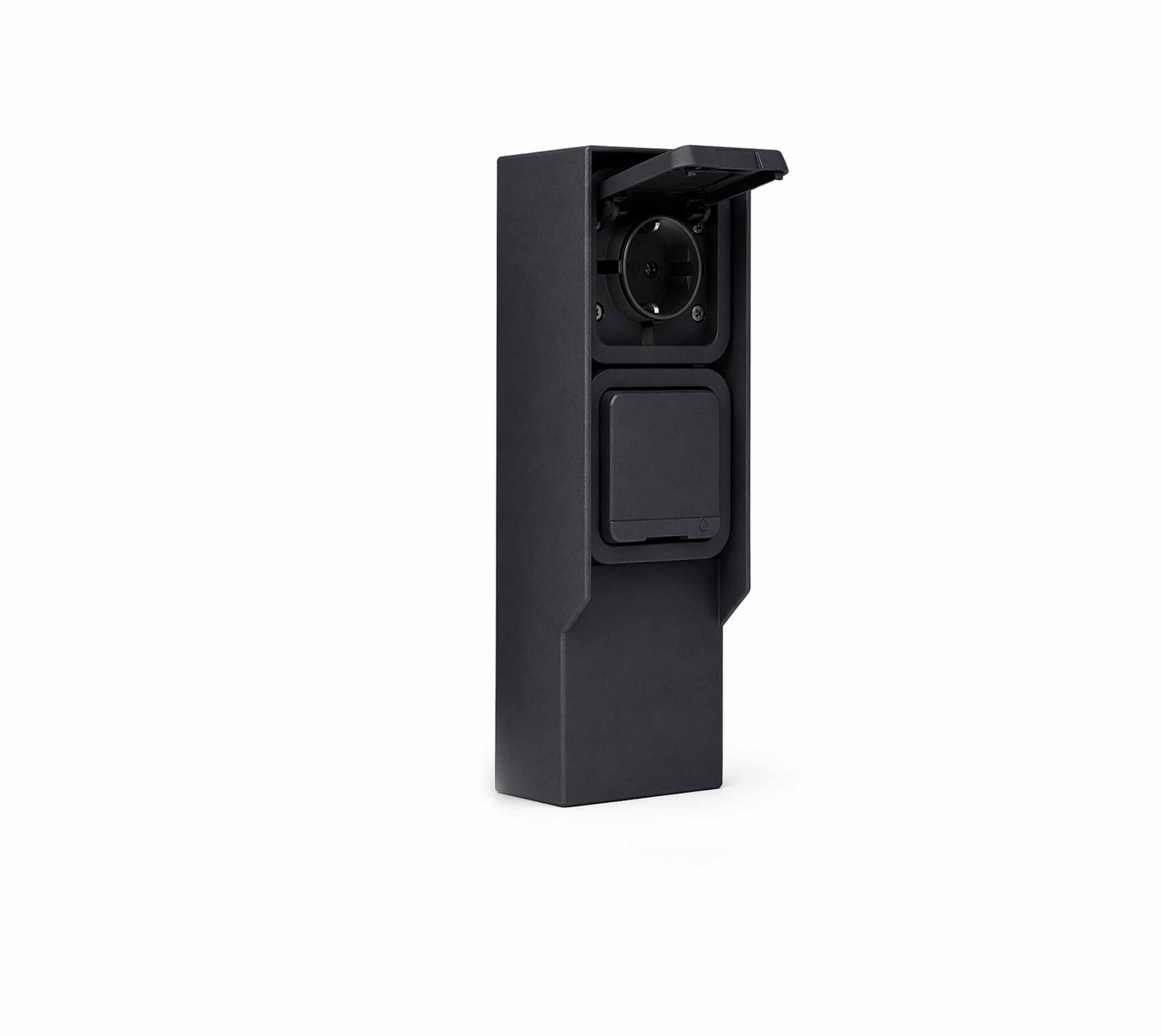 AQUARIS Power Spot – Torreta estanca para jardín con doble toma Schuko
