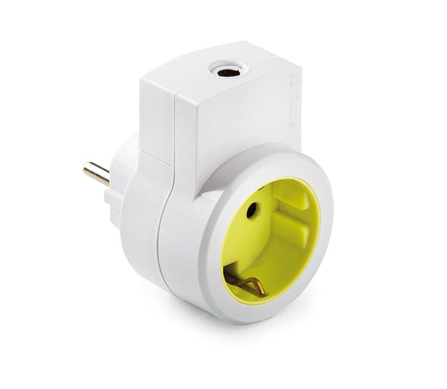 Adaptador com saída de cabo lateral