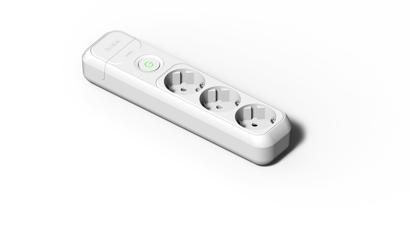 Base 3 sockets 16A and switch