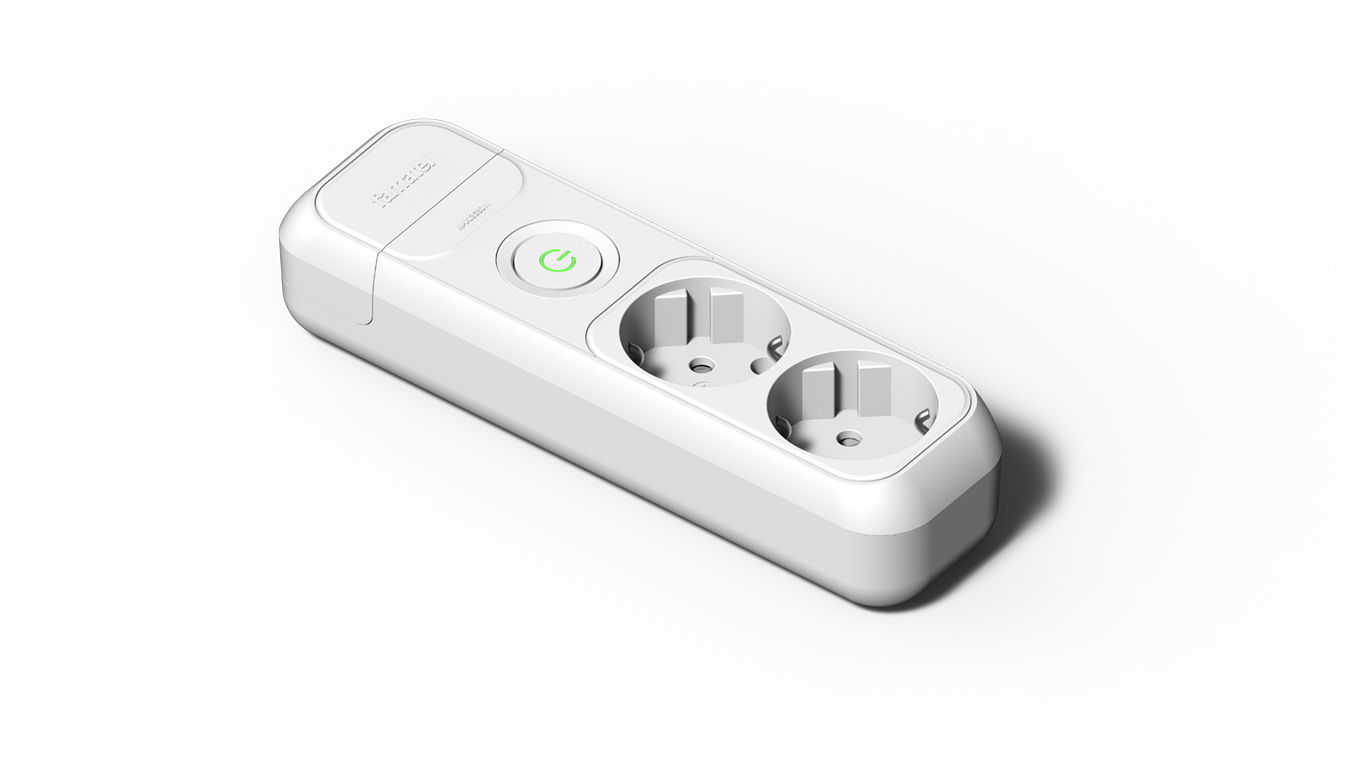 Base 2 sockets 16A and switch