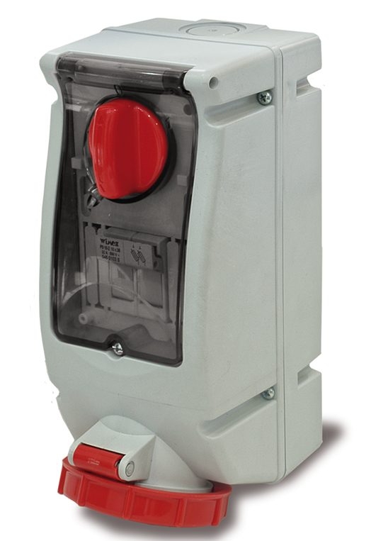 DIN rail surface interlocking base 3h 32A IP67