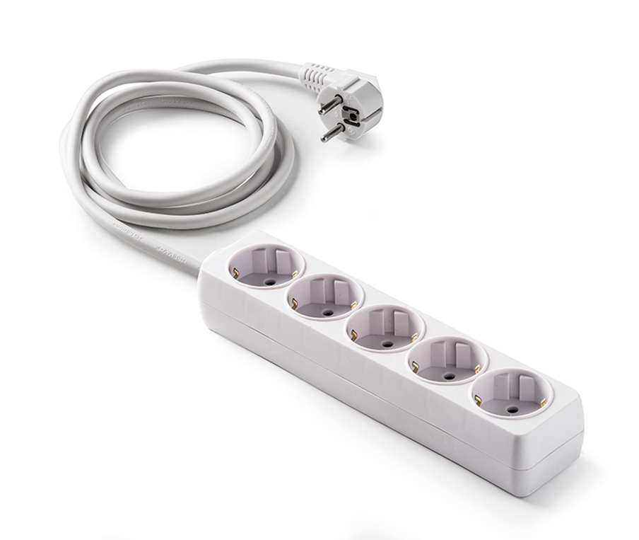 Base 5 sockets 16A + 1.5m cable