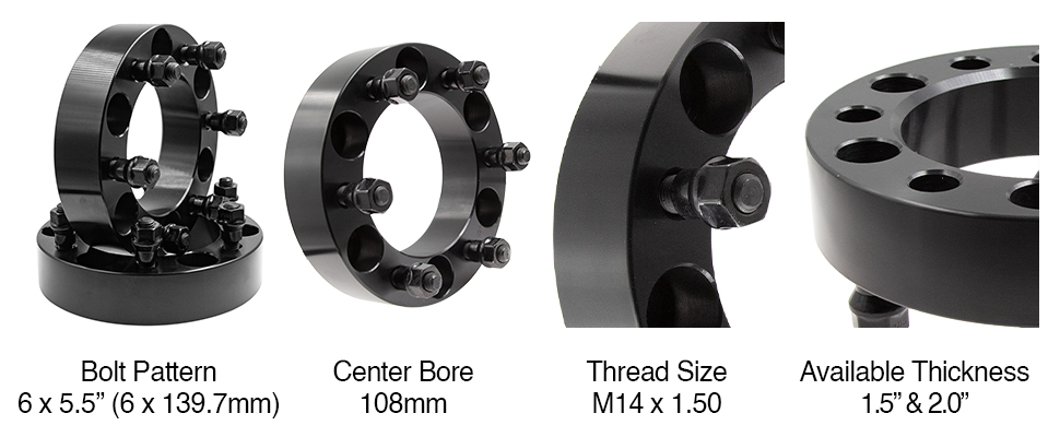 thumbnail image 2 of Autopuppy 1.5” Hubcentric Wheel Spacers – 6x5.5 / 6x139.7 – For 2019-2025 Ram 1500 – 4pc Set, 6061 T6 Aluminum 2 of 5