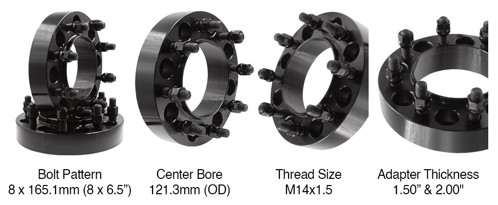 D250, D350 Wheel Spacers & Adapters
