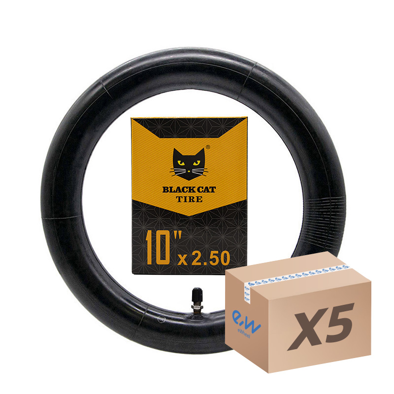 Cámara de aire 10x2,5 Black Cat - válvula recta -5uds