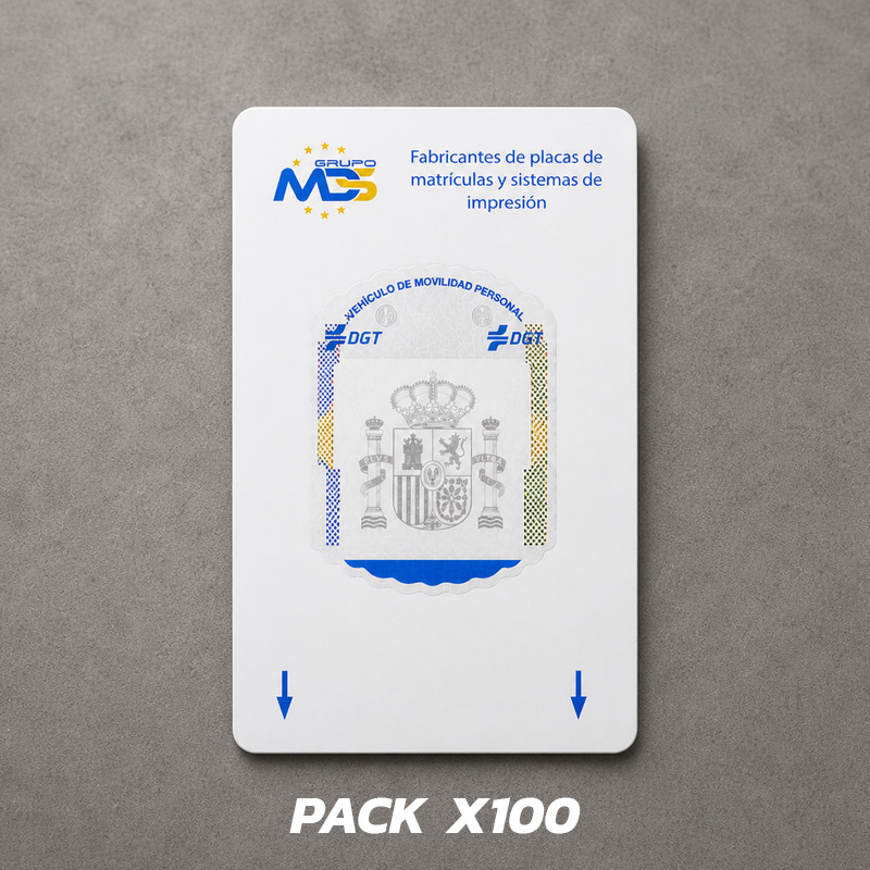 Pack 100 matrículas DGT