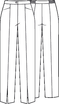 PANTALON MUJER ABERTURA CENTRAL EN BAJO