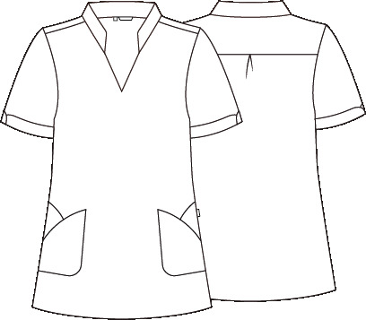 BLUSA MUJER CERRADA BOLSILLOS M/C MAY