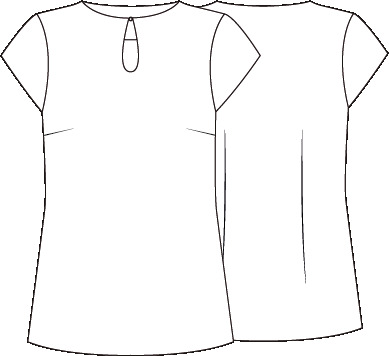 BLUSA MUJER ESCOTE LAGRIMA M/C PETRA