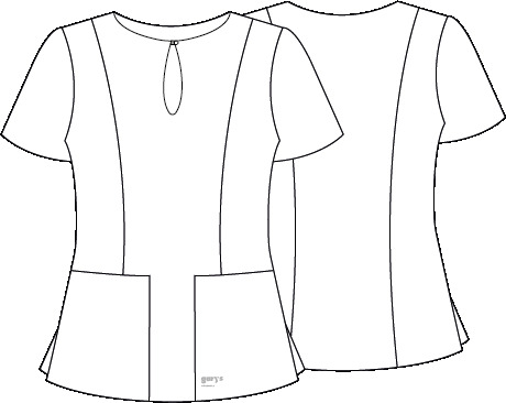 BLUSA MUJER ESCOTE LAGRIMA M/C MARIA