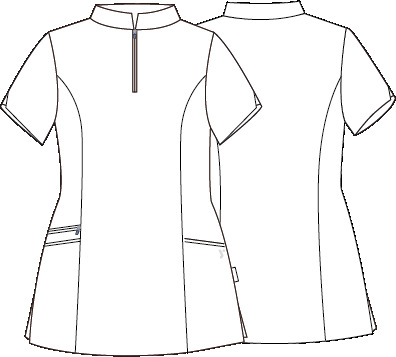 BLUSA MUJER CREMALLERA ESCOTE M/C MARA