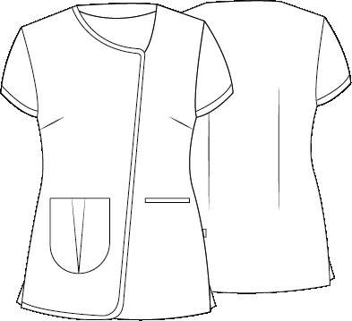 BLUSA MUJER BIES COMBINADO M/C CASILDA