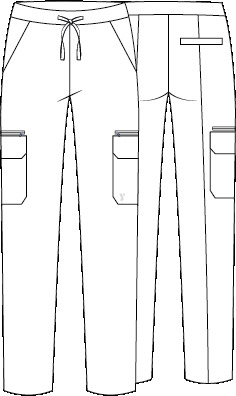 PANTALON UNISEX CINTURA AJUSTABLE Y BOLSILLOS CARGO