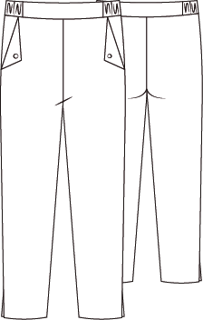 PANTALONE DONNA VITA ELASTICA
