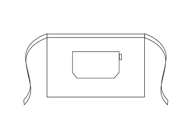 GREMBIULE SENZA PETTORINA 47X74 CM