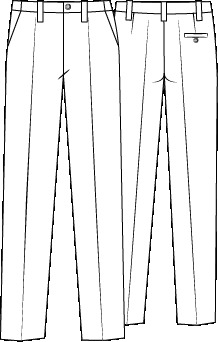 TROUSERS MAN  INTERNAL  ELASTIC SIDE WAISTBAND 
