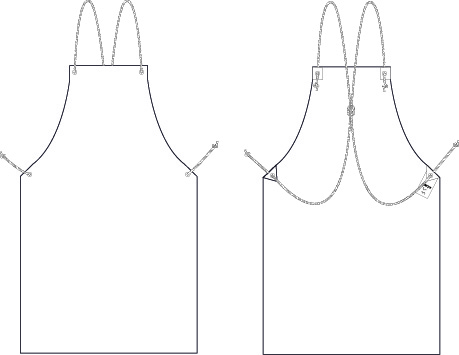DELANTAL P.V.C. (RIGIDO) 110X85 CM