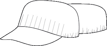 HAT WOMAN POPLIN WHITE (PACK. 10 un.)
