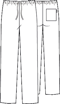 PANTALON UNISEXE ÉLASTIQUE + CORDON DE SERRAGE EXTÉRIEUR MICROFIBRE
