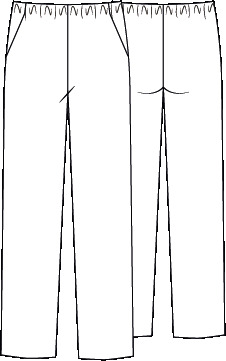 PANTALONE SANITARIO TWILL NUOVI COLORATA TASCHE ELASTICO INTERO                                                                                           
