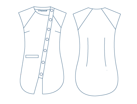 BLUSA DONNA BICROMATICA

