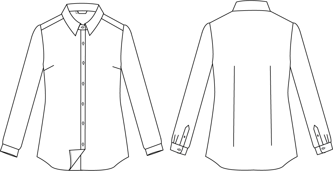 CAMICIA DONNA INTERLOCK COLLO ROTONDO  CERDEÑA
