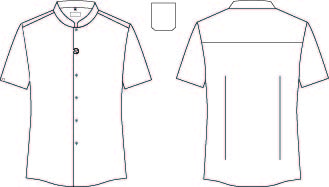 CAMICIA UOMO MANICHE CORTE C/MAO SLIM FIT ELASTAN
