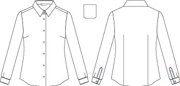 CAMICIA DONNA MANICHE LUNGHE ELASTAN 
