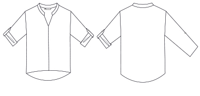 BLUSA MUJER MANGA ROLL UP MICAELA