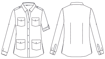 WOMEN´S DANIELA ROLL UP SLEEVE SHIRT