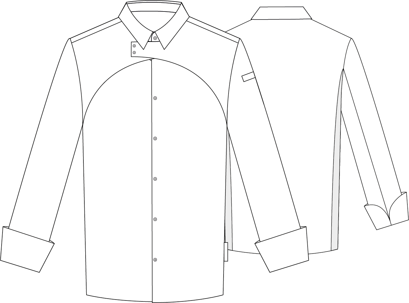 CHAQUETA COCINA HOMBRE PRIETO