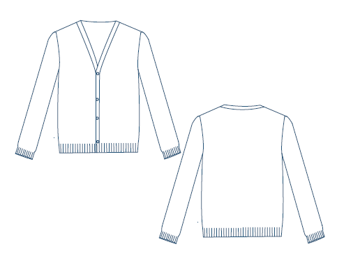 CARDIGAN INFANTIL ABOTONADO COLEGIAL