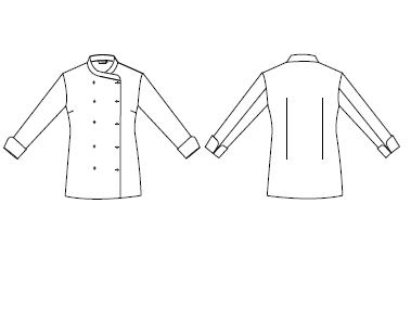 CHAQUETA COCINA MUJER NIZA SIN BOTONES (PEDIR APARTE REF 3111)