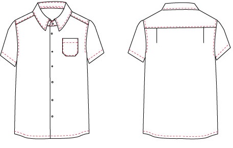 CAMICIA UOMO 1 TASCA M/CORTA 
