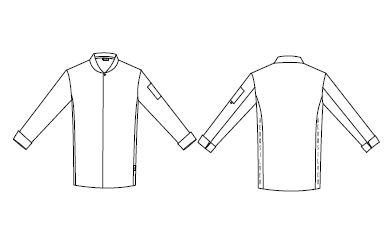 CHAQUETA COCINA HOMBRE MARIN