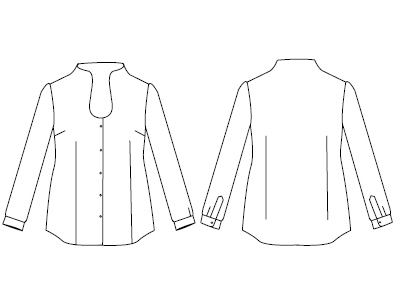 CAMICIA DONNA COLLETTO CHIMENEA LILIANA 
