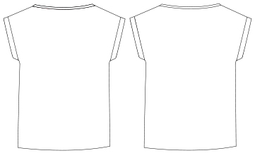 BLUSA MUJER MANGA CORTA VUELTA