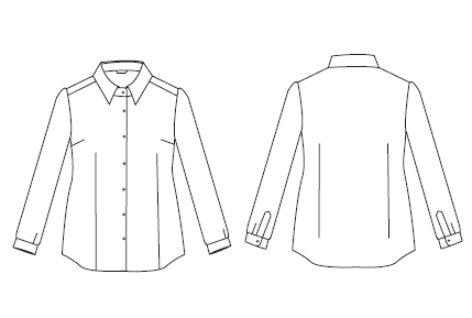 CHEMISE FEMME FOSCA DÉLAVÉ
