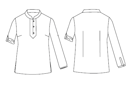 CAMISA MUJER FALSO LINO FLORA