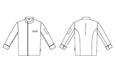 JACKET KITCHEN UNISEX BELTRAN RECYCLED FABRIC AND ORGANIC KLOPMAN
