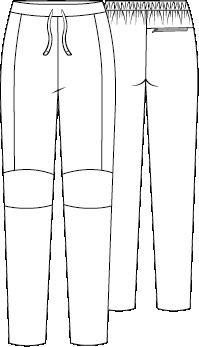 PANTALON UNISEX CON RODILLERAS EXTRAFIBER