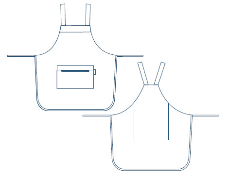 GREMBIULE SMANICATO NIÑOS ABC 
