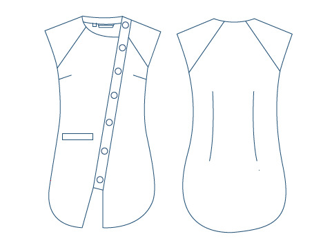 BLUSA MUJER BICROMATICA