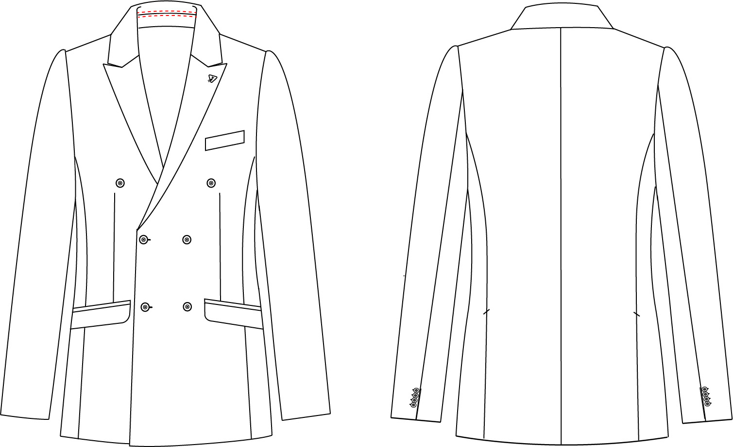 BLAZER DOPPIOPETTO DA UOMO WELSH