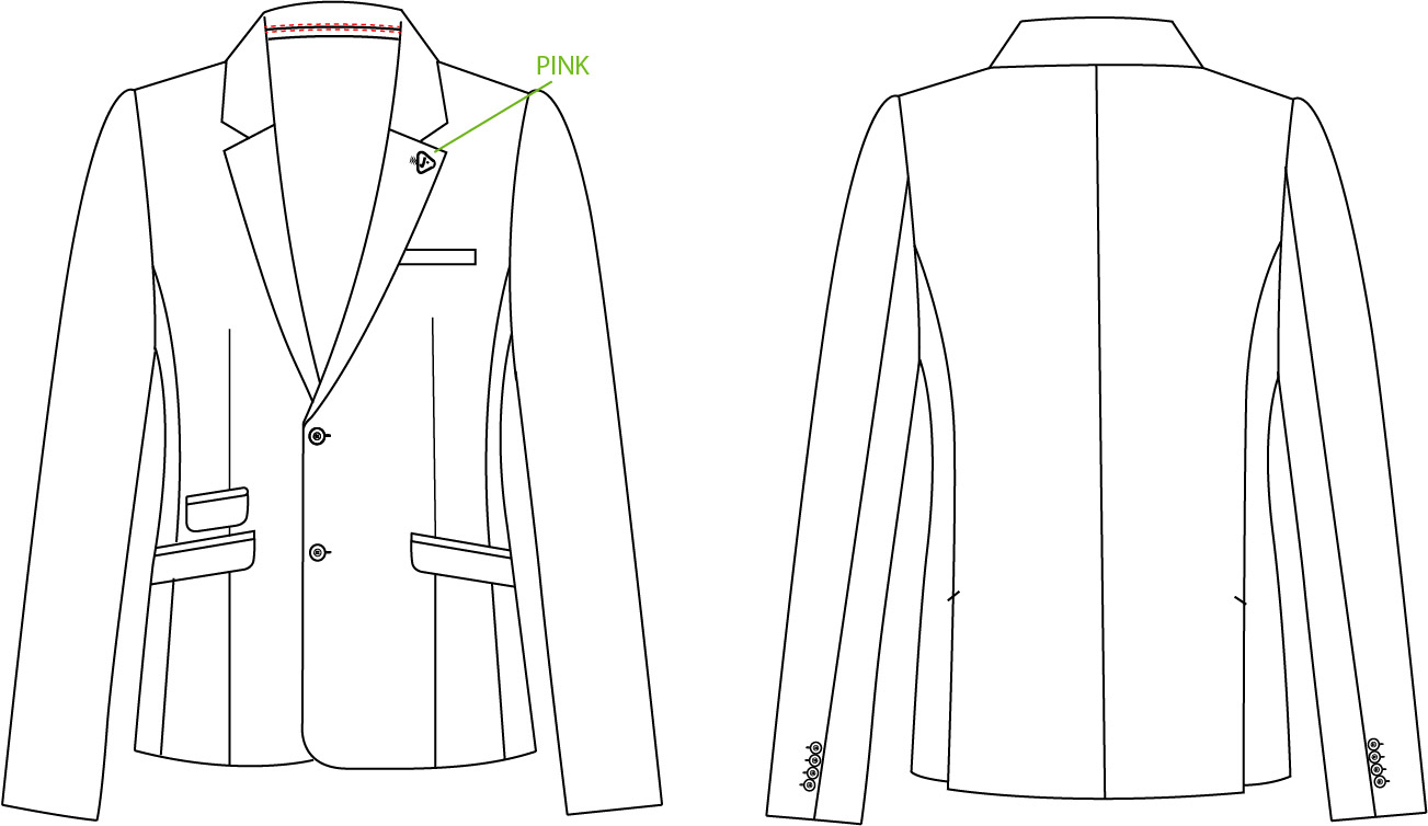 BLAZER MAN 2 BUTTONS SLIM FIT TRIP
