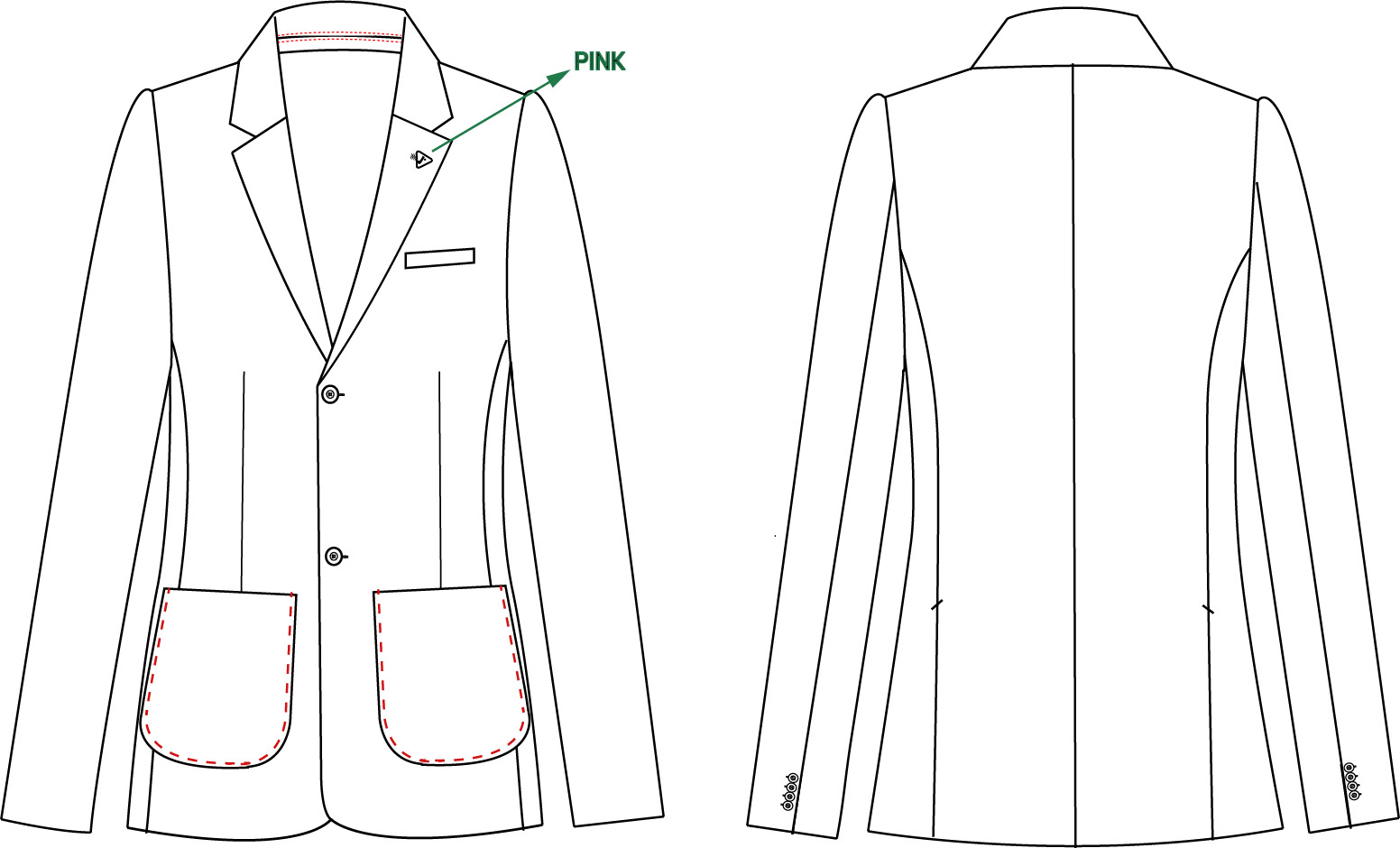 GIACCA UOMO 2 PULSANTI SLIM FIT WELFARE
