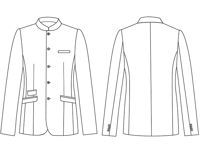 AMERICANA HOMBRE CUELLO MAO