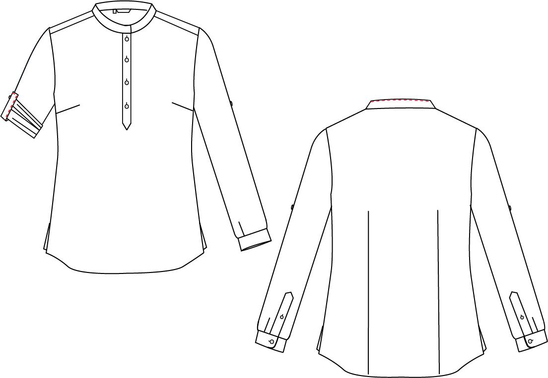 CAMICIA DONNA LINO/COTONE COLLO COREANA KAULA
